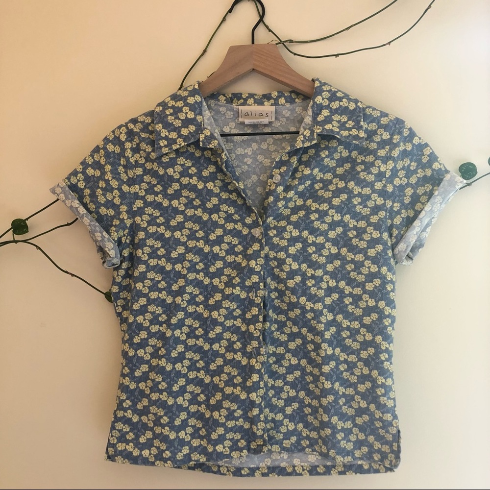 Floral button up